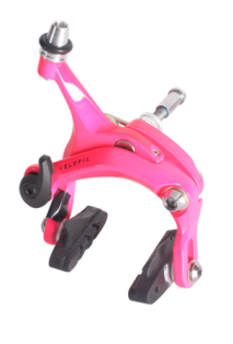 Cangrejo VeloFix 1-1/8 Pink F/R (Fixed)