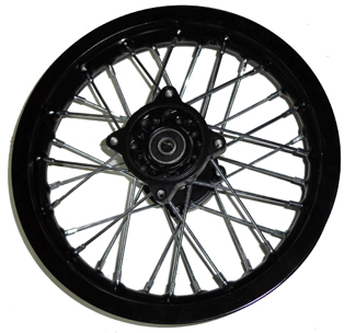 Aro MX 12? tras alum Black (disco)