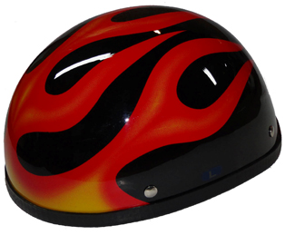 Casco Mot Flame Red (Eagle) Large