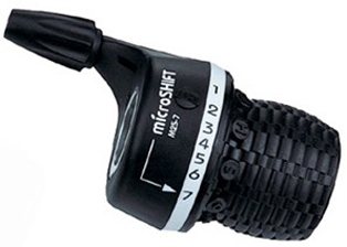 Grip Shift Microshift MS29-8 index Black